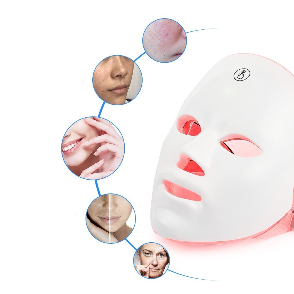 Masque LED Thérapie Lumineuse – Soin Visage Complet